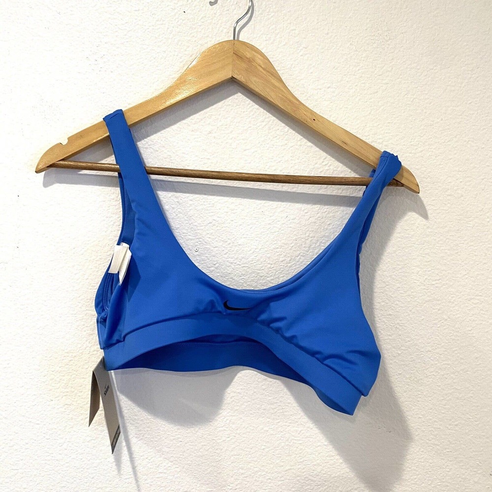 Nike Women's Multi Logo Scoop Neck Bikini Top retails $46 size M - Picture 5 of 7